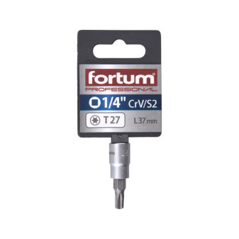 hlavica zástrčná 1/4' hrot TORX, T 27, L 37mm