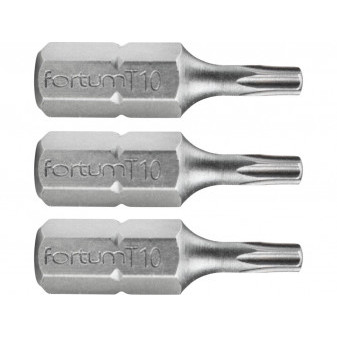 hrot TORX, sada 3ks, T 10x25mm, S2