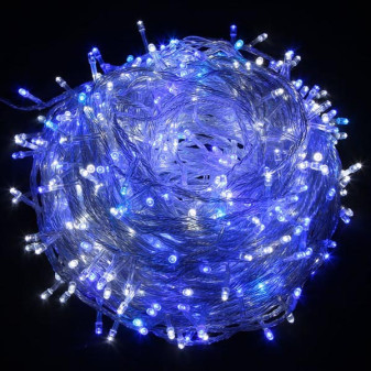 LED osvetlenie reťaz modrý 10m, 100xLED