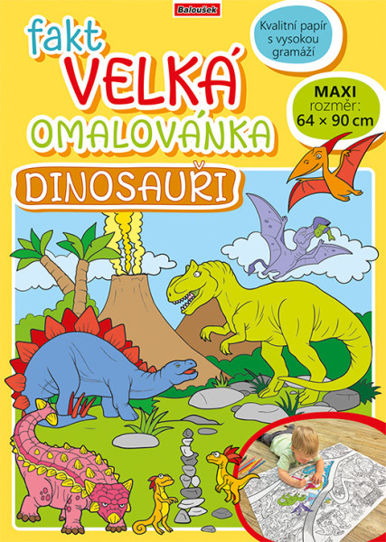 Fakt veľká omaľovánka - Dinosaury