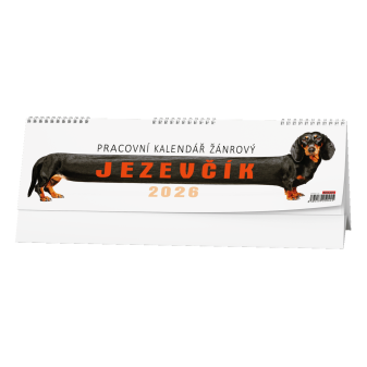 Stolový kalendár - Pracovný kalendár žánrový - Jazvečík