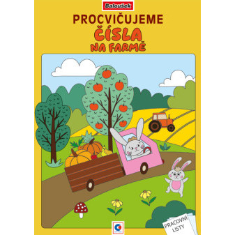 Omaľovánka A4 - Precvičujeme čísla - Na farme