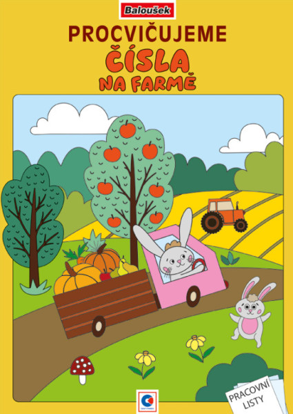 Omaľovánka A4 - Precvičujeme čísla - Na farme