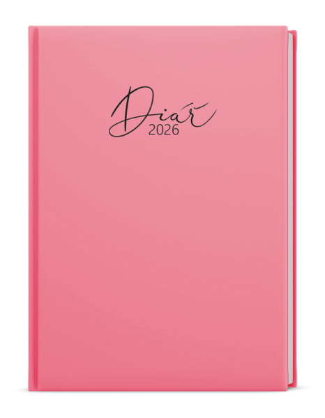 Týždenný diár - Prokop - Pastel - B6 - ružová