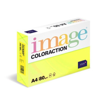 Farebný papier IMAGE Ibiza - reflexná žltá, A4, 80g, 100 listov (NeoGb)