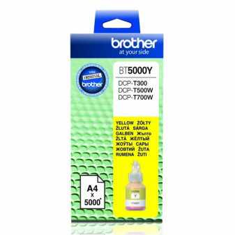 Brother originálny ink BT-5000Y, žltá, 5000str., Brother DCP T300, DCP T500W, DCP T700W