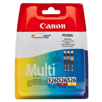Canon originálny ink CLI526 CMY, cyan/magenta/yellow, 340str., 3x9ml, 4541B009, 4541B006, Canon