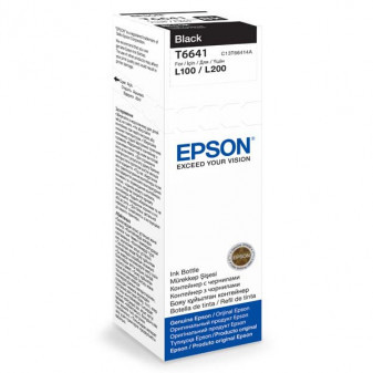 Epson originálny ink C13T66414A, čierna, 70ml, Epson L100, L200, L300