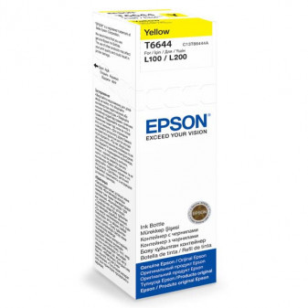 Epson originálny ink C13T66444A, žltá, 70ml, Epson L100, L200, L300