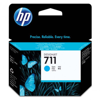 HP originálny ink CZ130A, HP 711, cyan, 29ml, HP DesignJet T120, T520