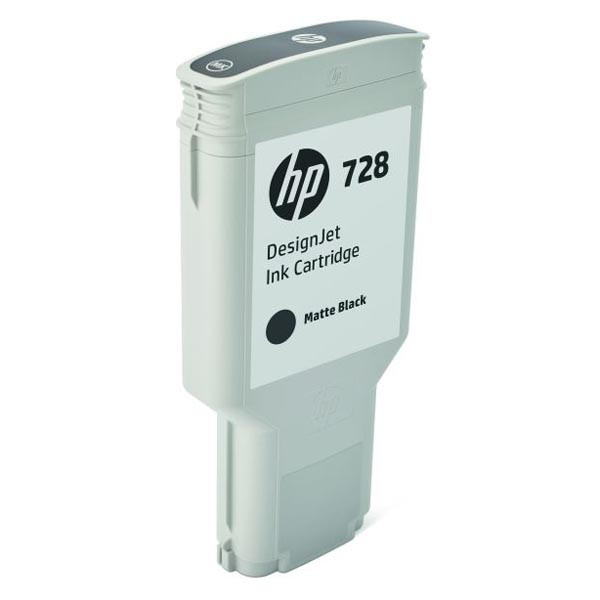 HP originálny ink F9J68A, HP 728, matný čierny, 300ml, HP DesignJet T730, DesignJet T830, DesignJ