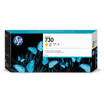 HP originálny ink P2V70A, HP 730, žltá, 300ml, HP HP DesignJet T1700 44 printer series, T1700d