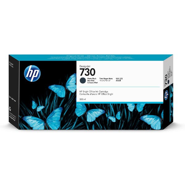 HP originálny ink P2V71A, HP 730, matný čierny, 300ml, HP HP DesignJet T1700 44 printer series, T