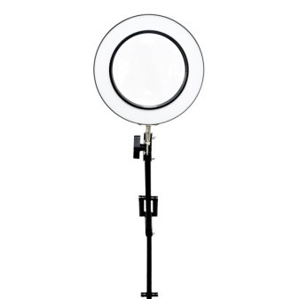 Platinet stolná LED lampa Magnify 10W stmievateľná s lupou, čierna