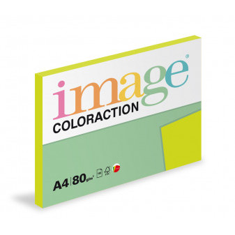 Farebný papier IMAGE Rio - reflexná zelená, A4, 80g, 100 listov (NeoGr)