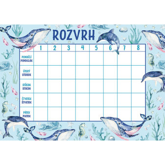 Rozvrh hodín Oceán