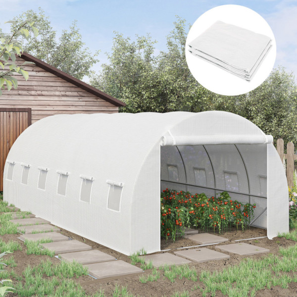 Aga Záhradný fóliovník 6x3x2 m Transparentný
