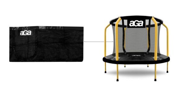 Aga Ochranná sieť 150 cm na detskú trampolínu Čierna
