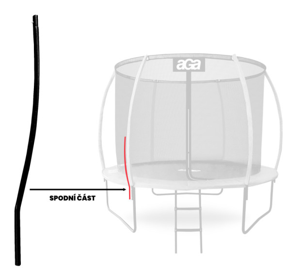 Aga Stojná tyč na trampolínu EXCLUSIVE 180/250/305/366 cm - spodná časť