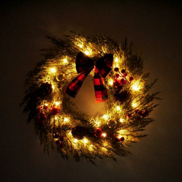 Aga Vianočné LED veniec 40 cm