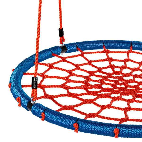 Aga Závesný hojdací kruh 100 cm Modro-červený