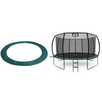 Aga Kryt pružín na trampolínu EXCLUSIVE 500 cm Tmavo zelený