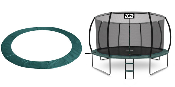 Aga Kryt pružín na trampolínu EXCLUSIVE 500 cm Tmavo zelený
