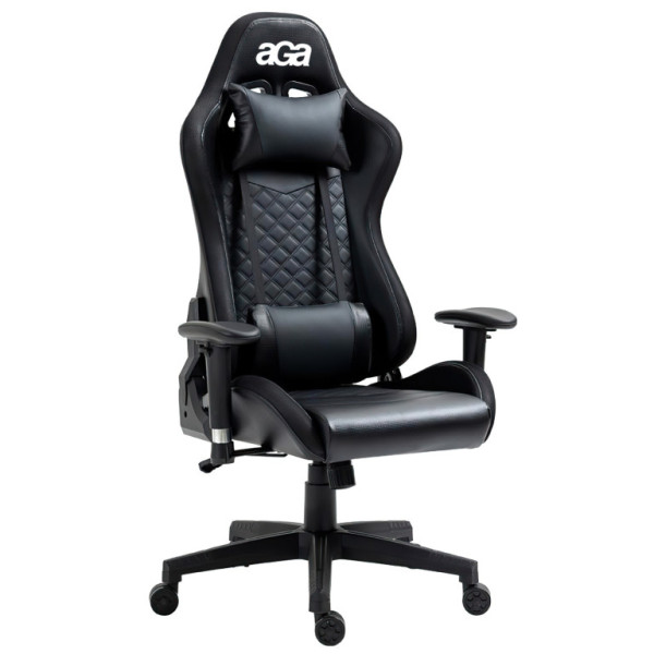 Aga Herné stoličky s RGB podsvietením Čierna