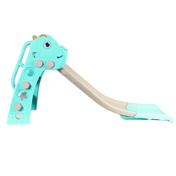 Aga4Kids Šmykľavka s madlom 130 cm DS3701 Svetlo modrá