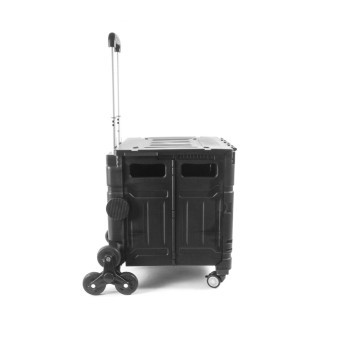 Aga Skladací box na kolieskach Čierny