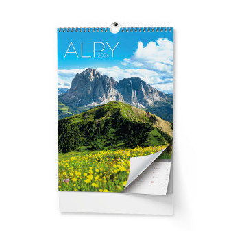 Nástenný kalendár - Alpy - A3
