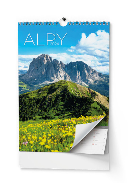 Nástenný kalendár - Alpy - A3