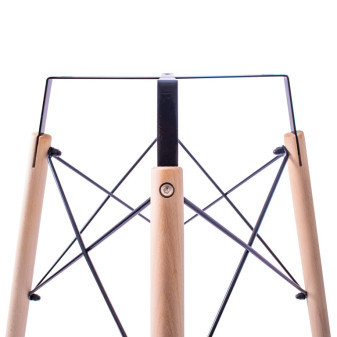 Aga Jedálenský stôl 60 cm Čierny