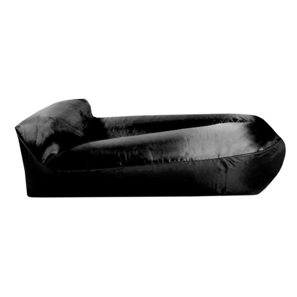 Aga Nafukovací vak LAZY BAG 230x70 cm Čierny/Čierny