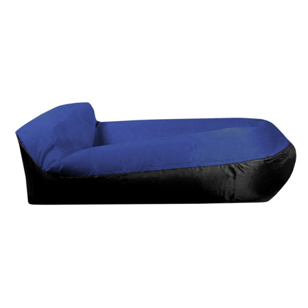 Aga Nafukovací vak LAZY BAG 230x70 cm Čierny/Tmavo modrý