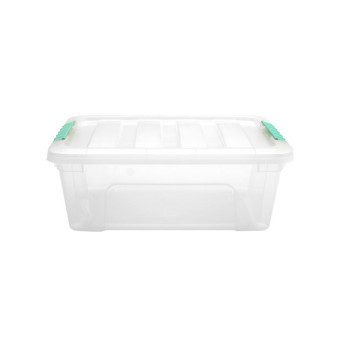 Doloni Úložný box s vekom 42x27x16 Transparentný