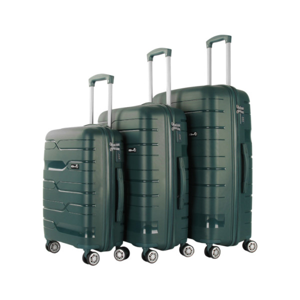 Aga Travel Sada cestovných kufrov MR4680 Tmavo zelená