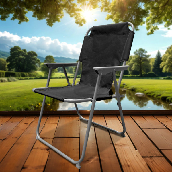 Linder Exclusiv Skladacie kreslo PO2600S Čierne