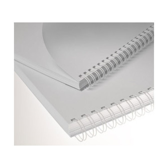 Kovové chrbty Eurosupplies (3/1') 8 mm biele