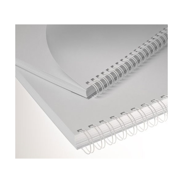 Kovové chrbty Eurosupplies (3/1') 8 mm biele