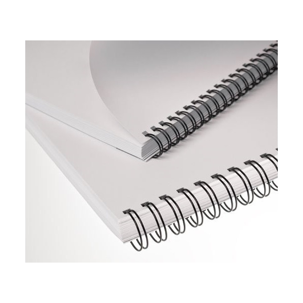 Kovové chrbty Eurosupplies (3/1') 8 mm čierne