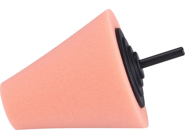 kužeľ leštiaci penový, T40, oranžový, ?80mm, stopka 6mm