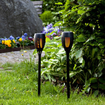 Kynast Záhradné LED solárne svietidlo pochodeň s efektom plameňa 78 cm