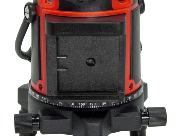 laser zelený líniový, krížový samonivelačný, 1H x 4V (+6D)