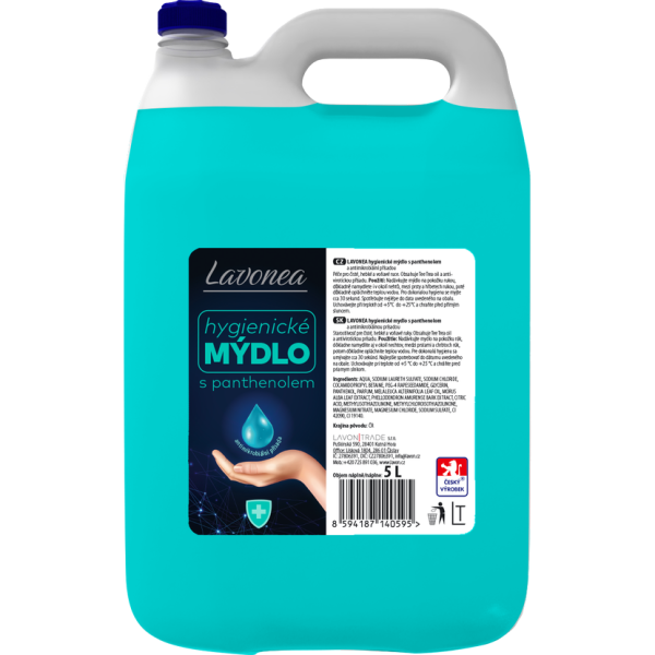 LAVONEA hygienické mydlo s panthenolom, antimikrobiálna prísada 5l