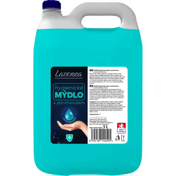 LAVONEA hygienické mydlo s panthenolom, antimikrobiálna prísada 5L 10088