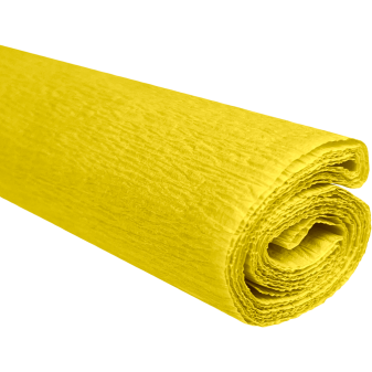Krepový papier citrónový 0,5x2m C04 28 g/m2