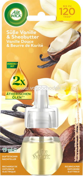 AIR WICK 19ml vôňa Vanilla Bean and shea butter