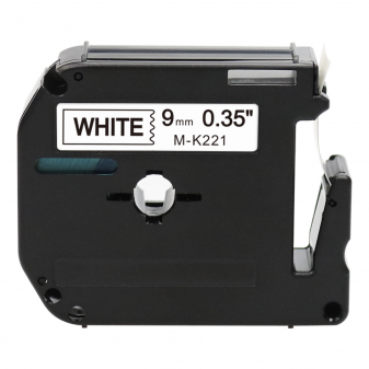 Alternatívna páska Brother MK-221, 9mm x 8m, čierna tlač / biely podklad