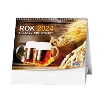 Stolový kalendár - Rok 2024 s českými minipivovarmi